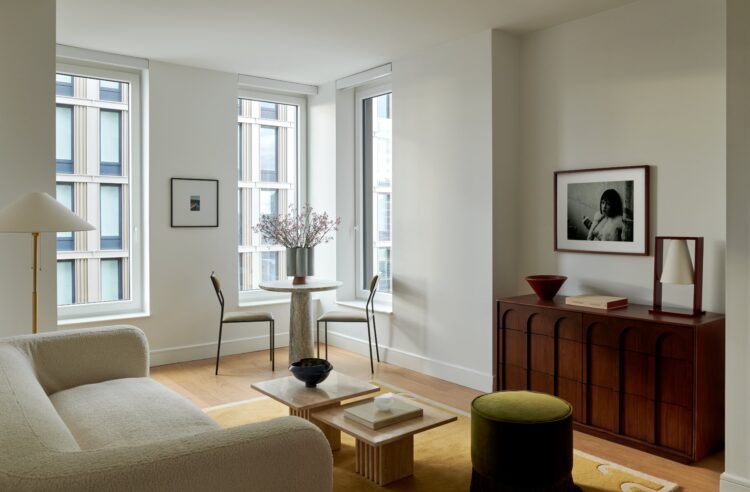 420 Carroll East Tower Model Unit Living Room