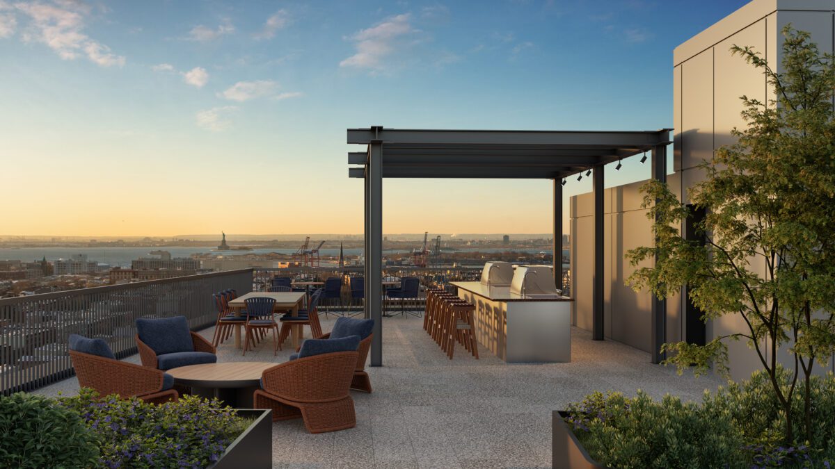 420 Carroll rooftop terrace - Gowanus Brooklyn apartment amenities