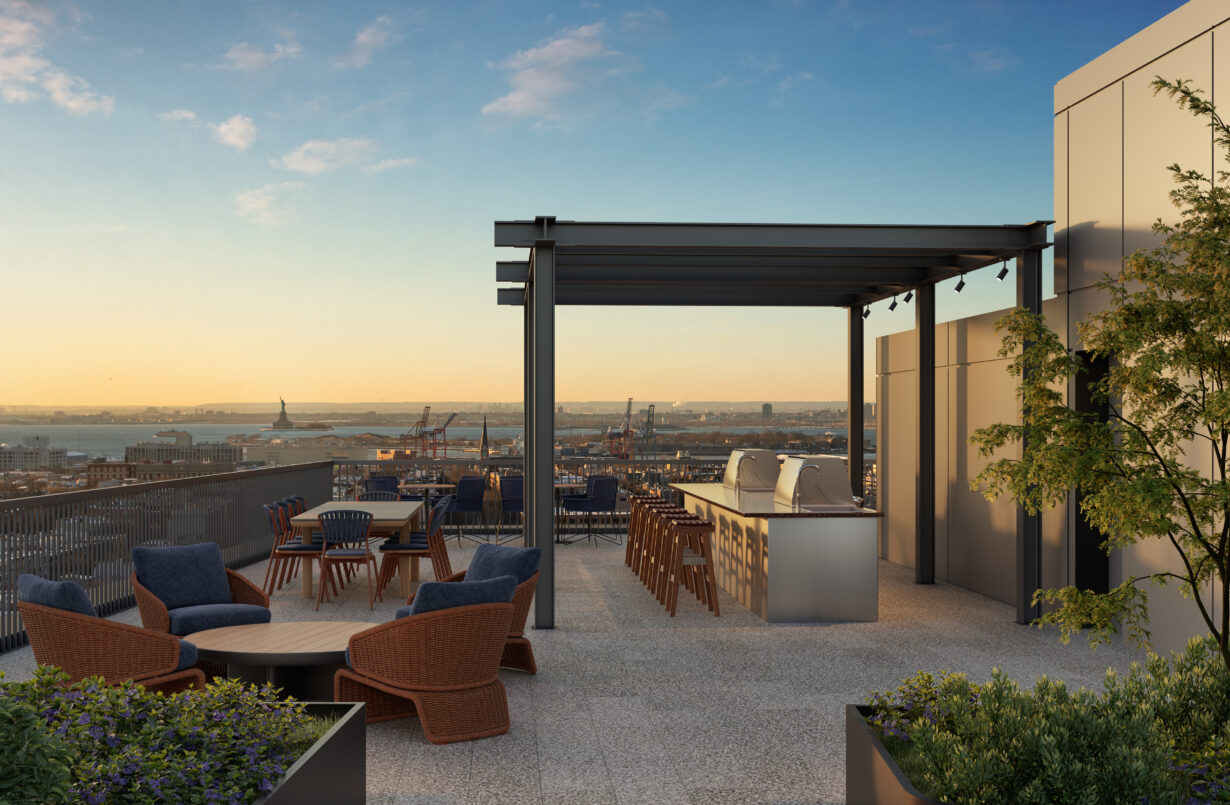 420 Carroll rooftop terrace - Gowanus Brooklyn apartment amenities