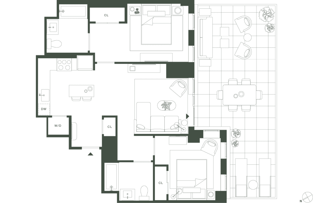 420 Carroll East Tower 4 Floorplan Floors 6 - Gowanus Brooklyn