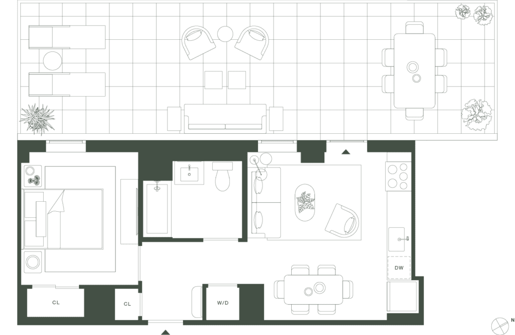 420 Carroll East Tower 11 Floorplan Floors 6 - Gowanus Brooklyn