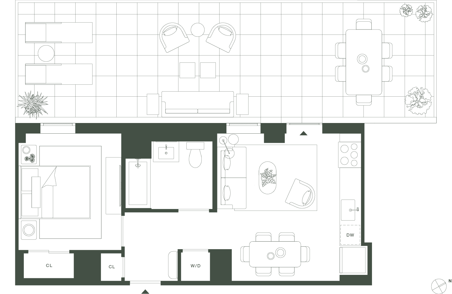 420 Carroll East Tower 11 Floorplan Floors 6 - Gowanus Brooklyn