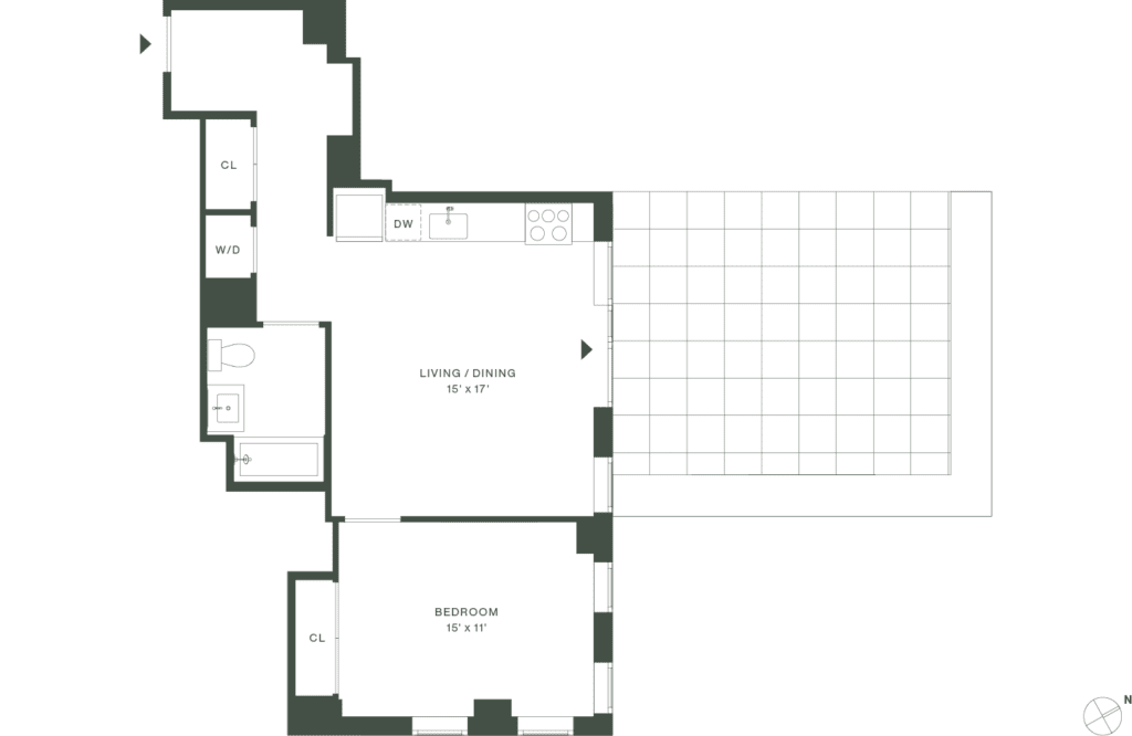 420 Carroll West Tower 7 Floorplan Floors 4 - Gowanus Brooklyn