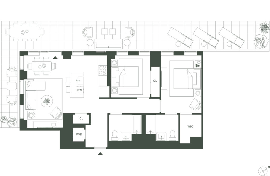 420 Carroll West Tower 5 Floorplan Floors 17 - Gowanus Brooklyn
