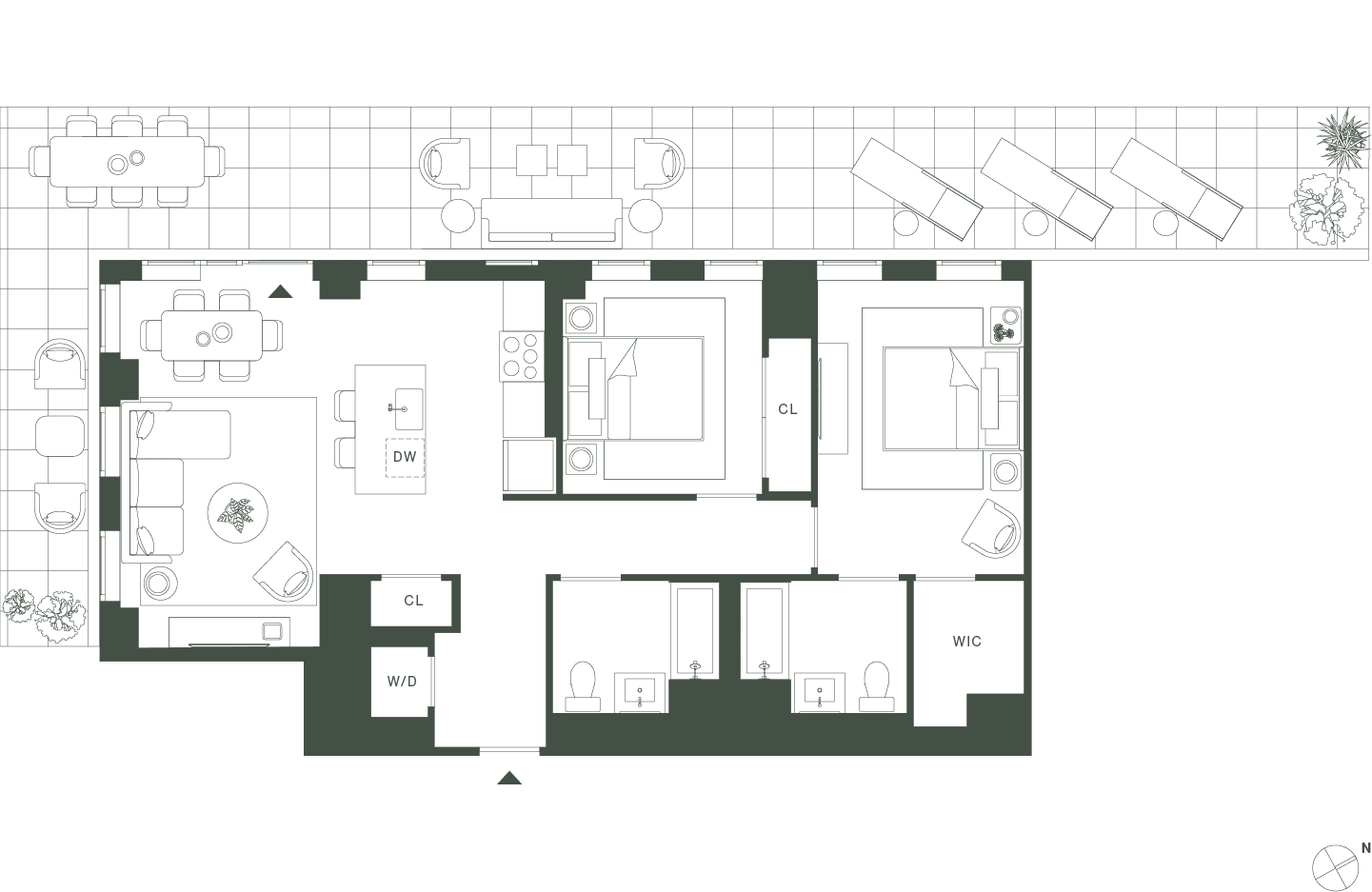 420 Carroll West Tower 5 Floorplan Floors 17 - Gowanus Brooklyn