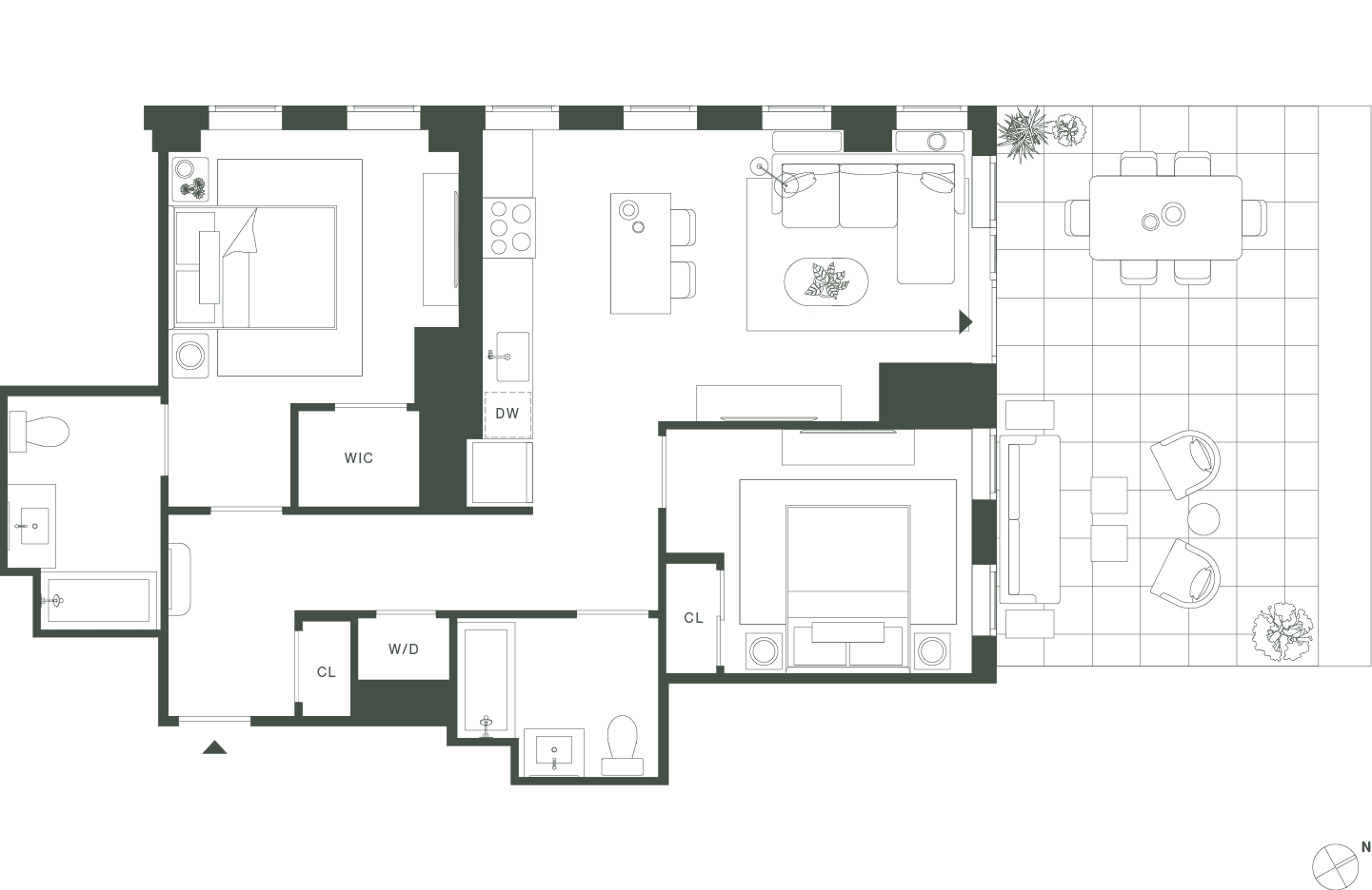 420 Carroll West Tower 5 Floorplan Floors 4 - Gowanus Brooklyn