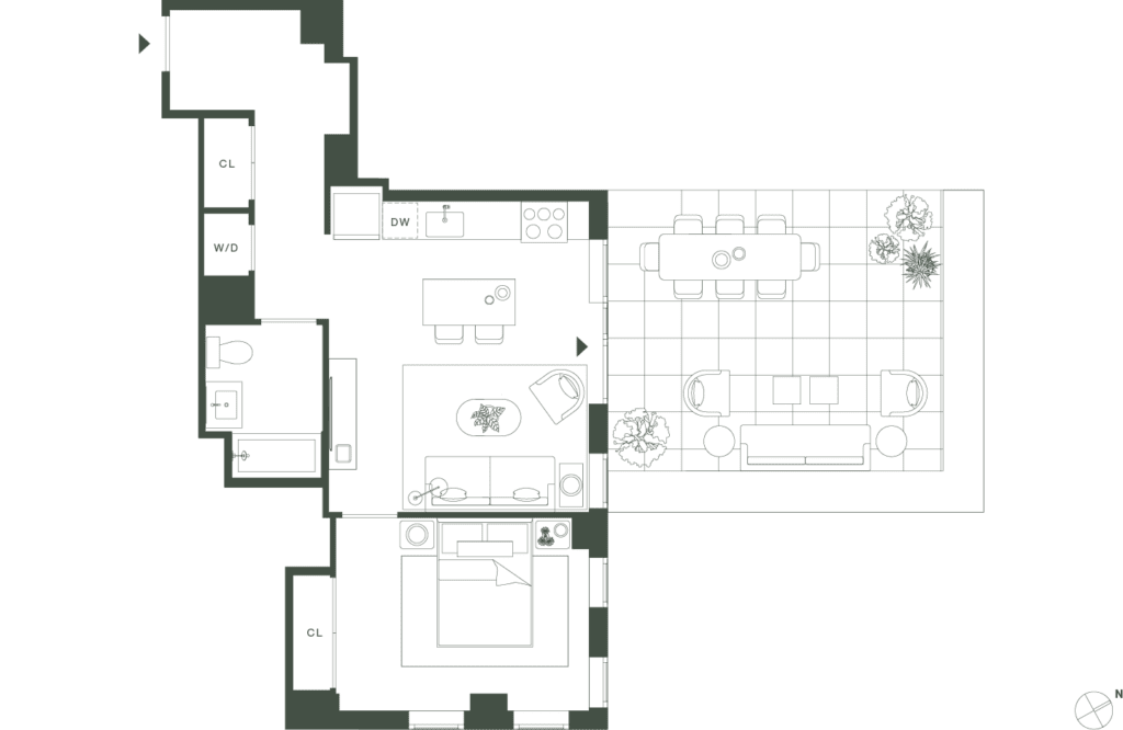 420 Carroll West Tower 7 Floorplan Floors 4 - Gowanus Brooklyn