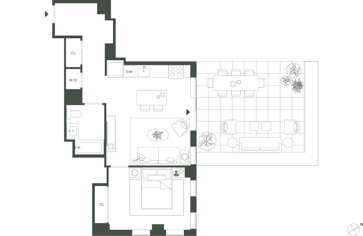 420 Carroll West Tower 7 Floorplan Floors 4 - Gowanus Brooklyn